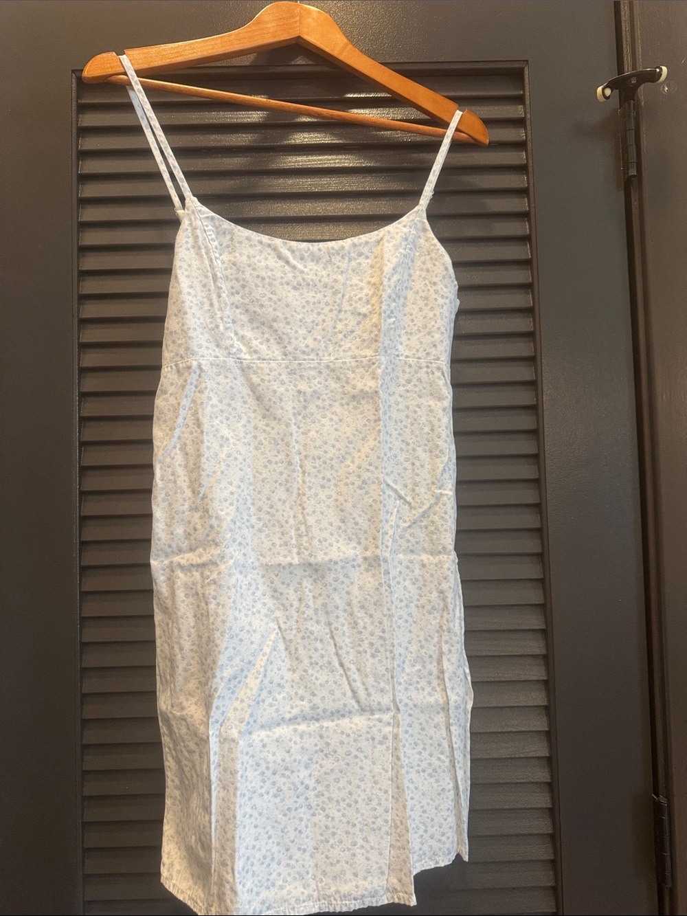 Brandy Melville Light Blue Floral Mini Dress